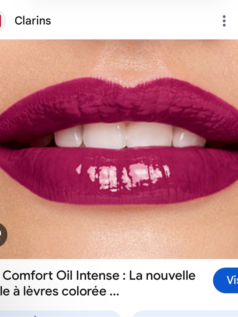 Clarins intense plum 02 Lip Comfort Oil Intense